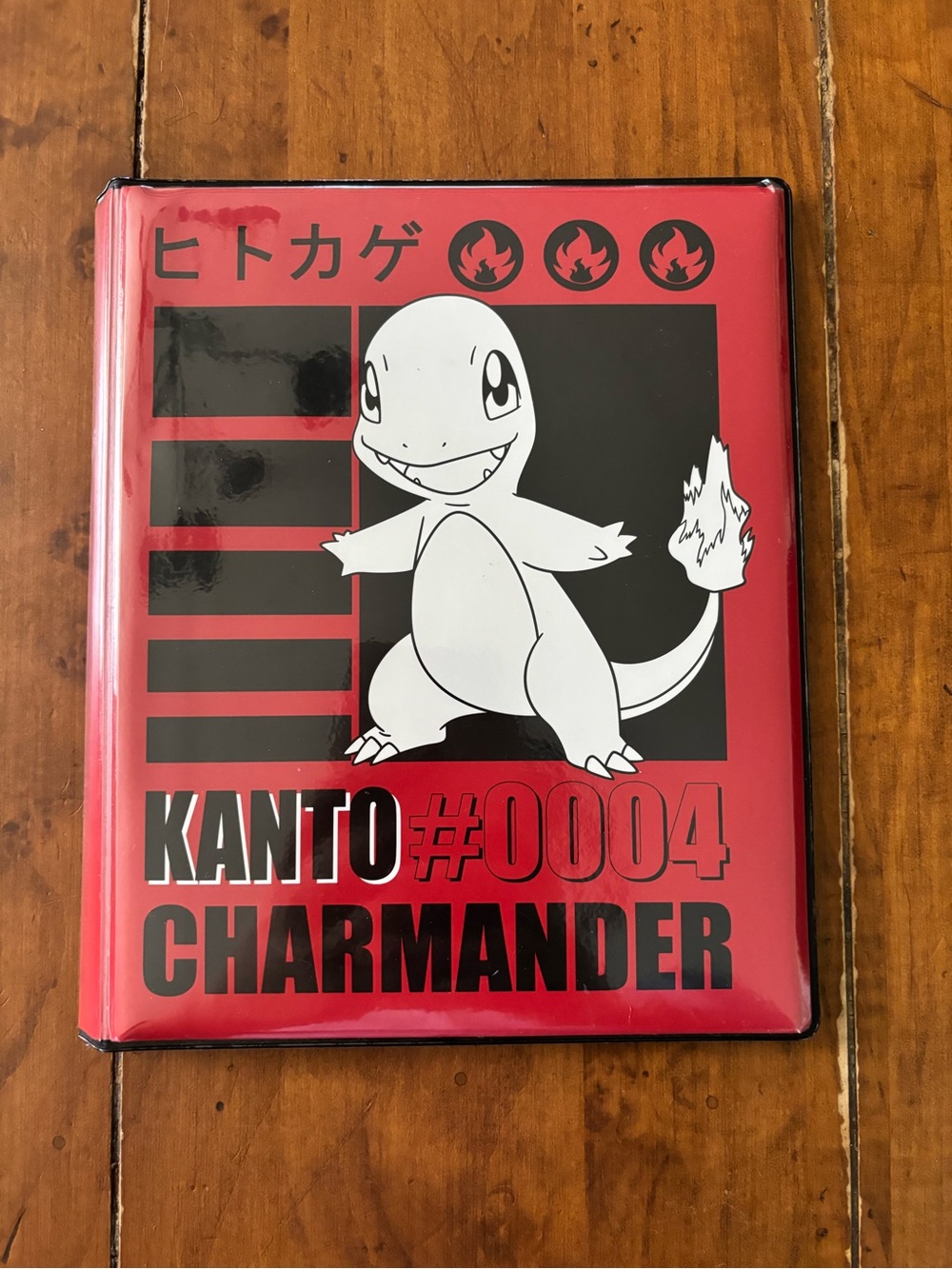 Charmander Kanto #0004 Red Reptile Accessory Binder - Official Style